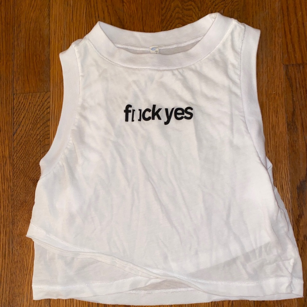 Free people cutie buti white tank